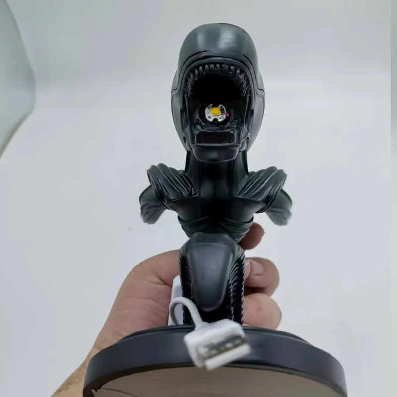 Unique Alien Creature Lamp Stand – Resin Decorative Figurine for Modern Bedroom & Home Decor