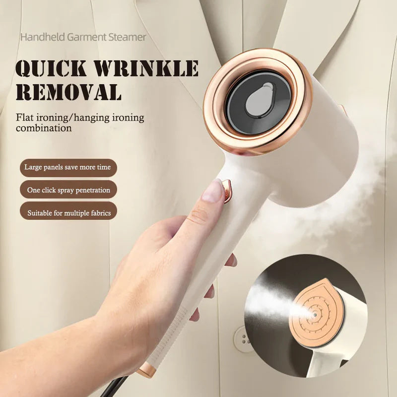 Mini Portable Handheld Garment Steamer – Travel Fabric Steam Iron for Clothes, Vertical Wrinkle Remover, Home Appliance with US Plug
