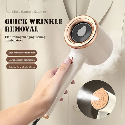Mini Portable Handheld Garment Steamer – Travel Fabric Steam Iron for Clothes, Vertical Wrinkle Remover, Home Appliance with US Plug